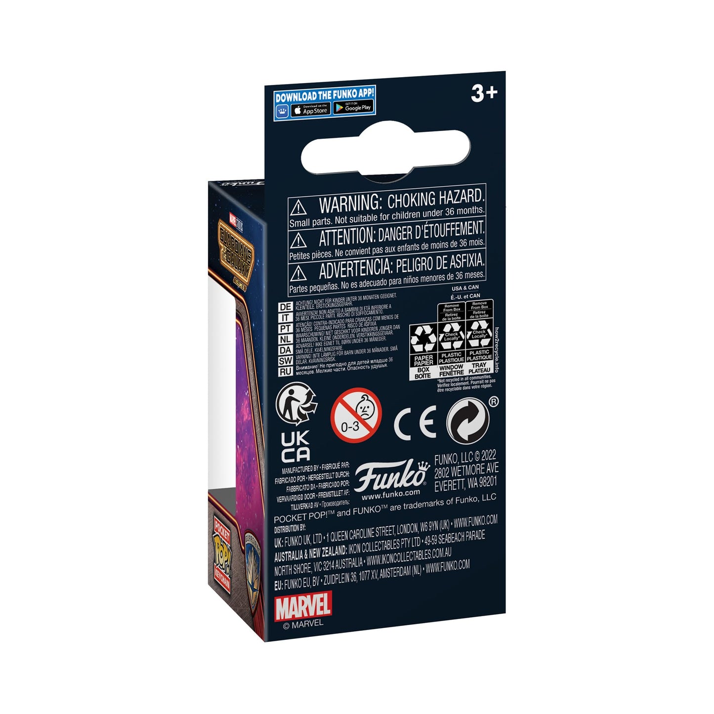 Funko Pop! Keychain: Marvel - Guardians Of The Galaxy 3 - Adam Warlock Novelty Keyring - Collectable Mini Figure - Stocking Fill