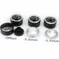 HOBBYSOUL 64 * 25mm Soft Sticky 1.0 Mud Slingers tires & Adjustable Offset 1.0 beadlock Wheels, Negative Offset 1.0 Wheels and t