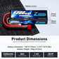 Zeee 2S 5200Mah Lipo Battery 7.4V 50C Hard Case With Deans T Plug For Rc Truck Rc Truggy Rc Heli Airplane Drone Fpv Racing (1 Pa