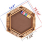 WOOD CITY Shut The Box Game for 6 Players, Wooden Math Game with 16 Dice, Family Fun for Ages 3+, Wood Color