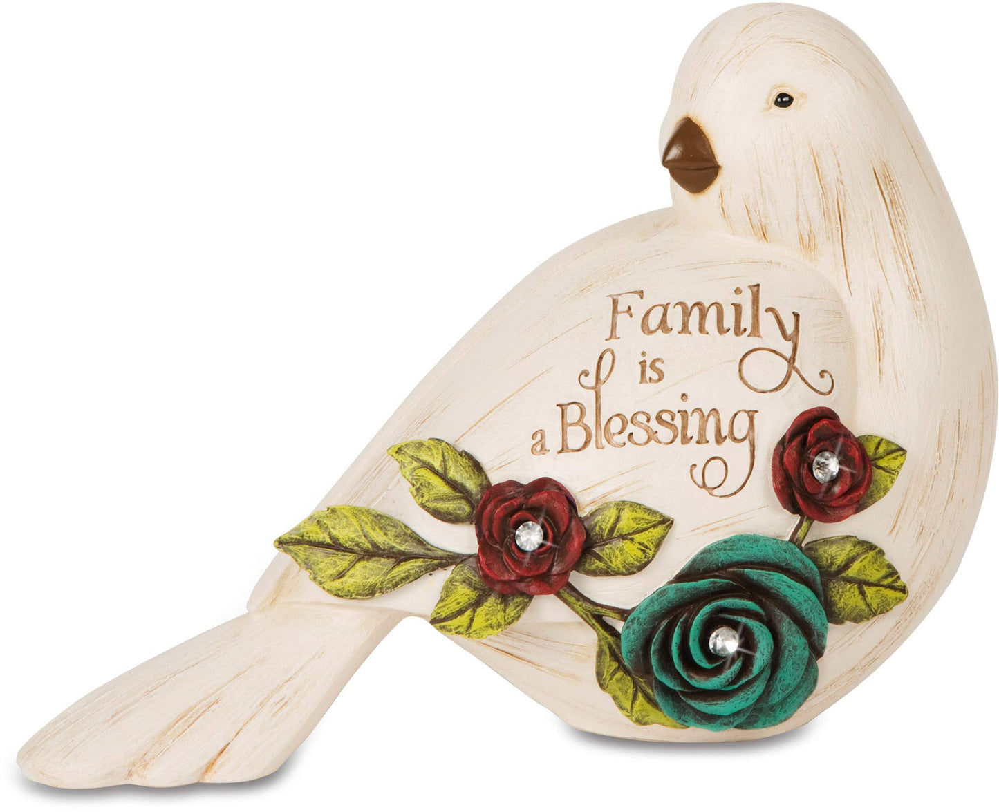 Pavilion Gift Company 41043 Simple Spirits Family Bird Figurine, 4-Inch,Beige