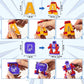 Kannove Alphabet Robots Learning Blocks - 26 Multicolored STEM Toys for Kids, 2 inches, Model KNND501, Ages 3+