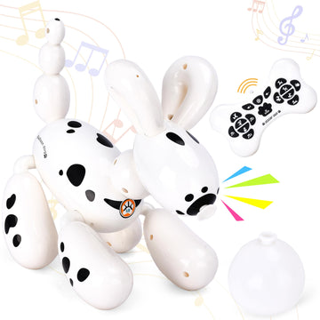 Top Race Remote Control Robot Dog - Smart Robotic Puppy Toy For Toddler - Fun Interactive Rc Dogs - Durable Plastic Material - V