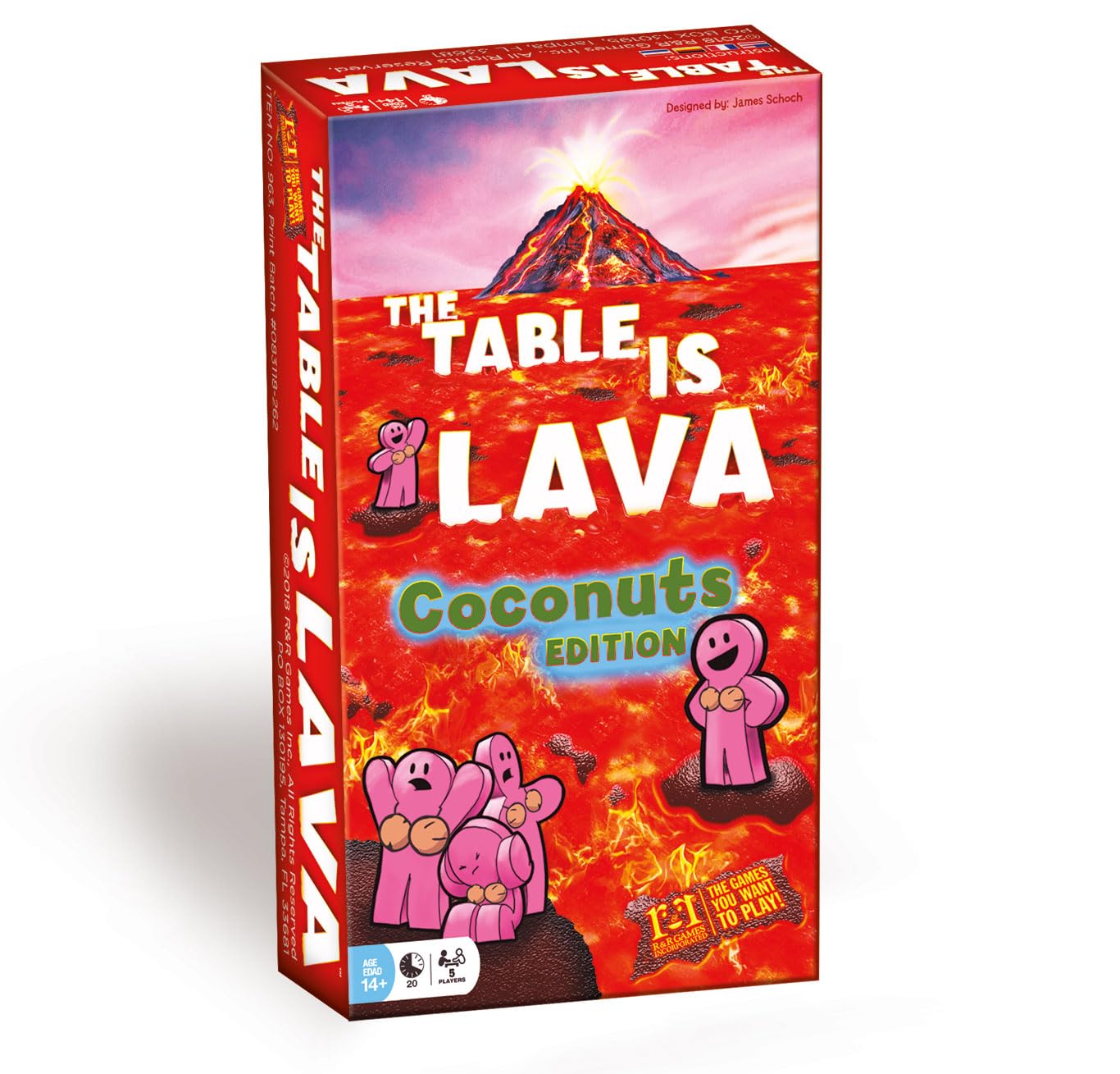 R&R Games Expansion Pack for The Table is Lava - Coconuts Edition, Cardboard, Model RR963