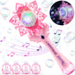 Chridark Bubble Wands For Kids Girls - Include 4 Bubble Solution, Light Up Led & Sound Effect, Outdoor Party Birthday Windmill Bubble Machine Toys For Toddlers, Gift For Girls Age 3 4 5 6 7 8 Year Old