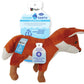 Spunky Pup Clean Earth Plush Fox Toy - Small, Brown, Made from 100% Recycled Water Bottles, Model 7260