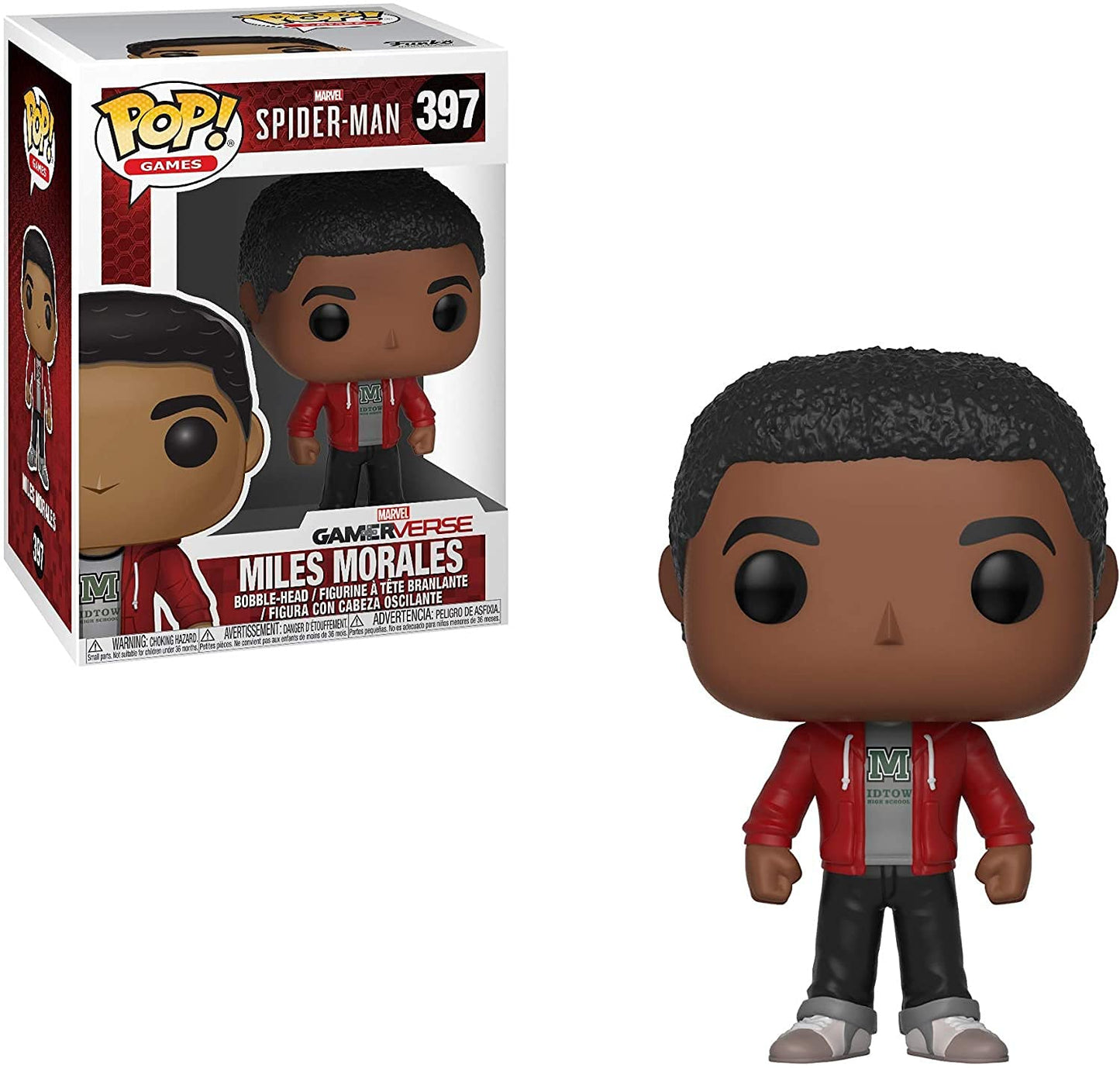 Funko Pop Marvel Games: Spider-Man Video Game - Miles Morales Collectible Figure, Multicolor