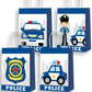 16Pcs Police Party Bags Police Decorations For Party Police Gift Bag Police Party Favors For Kids Police Car Party Favors Police