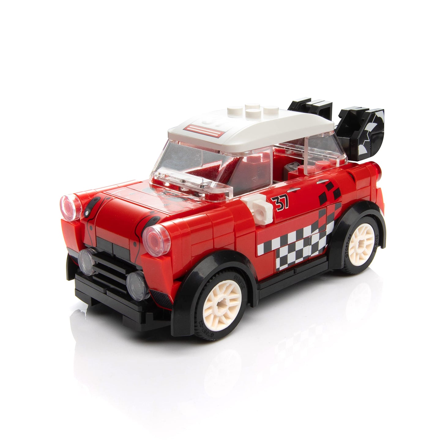 Block Builder Racing Car Building Block Set. Racing Car Building Blocks For Kids And Adults (Red)