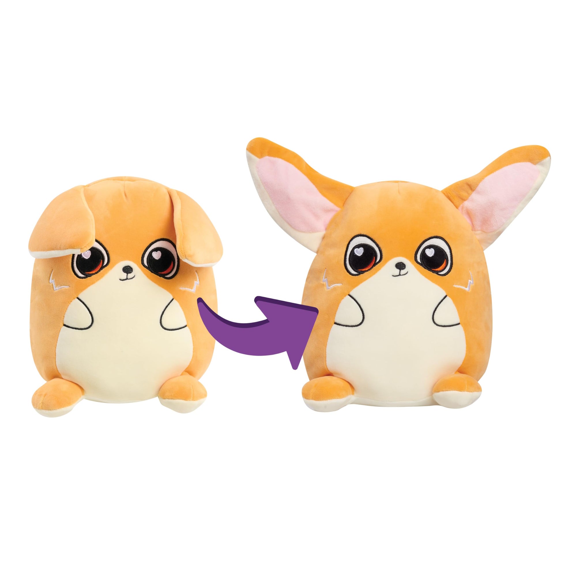 Flipeez Large Plush Jinx  Fox  Ages 3 and up