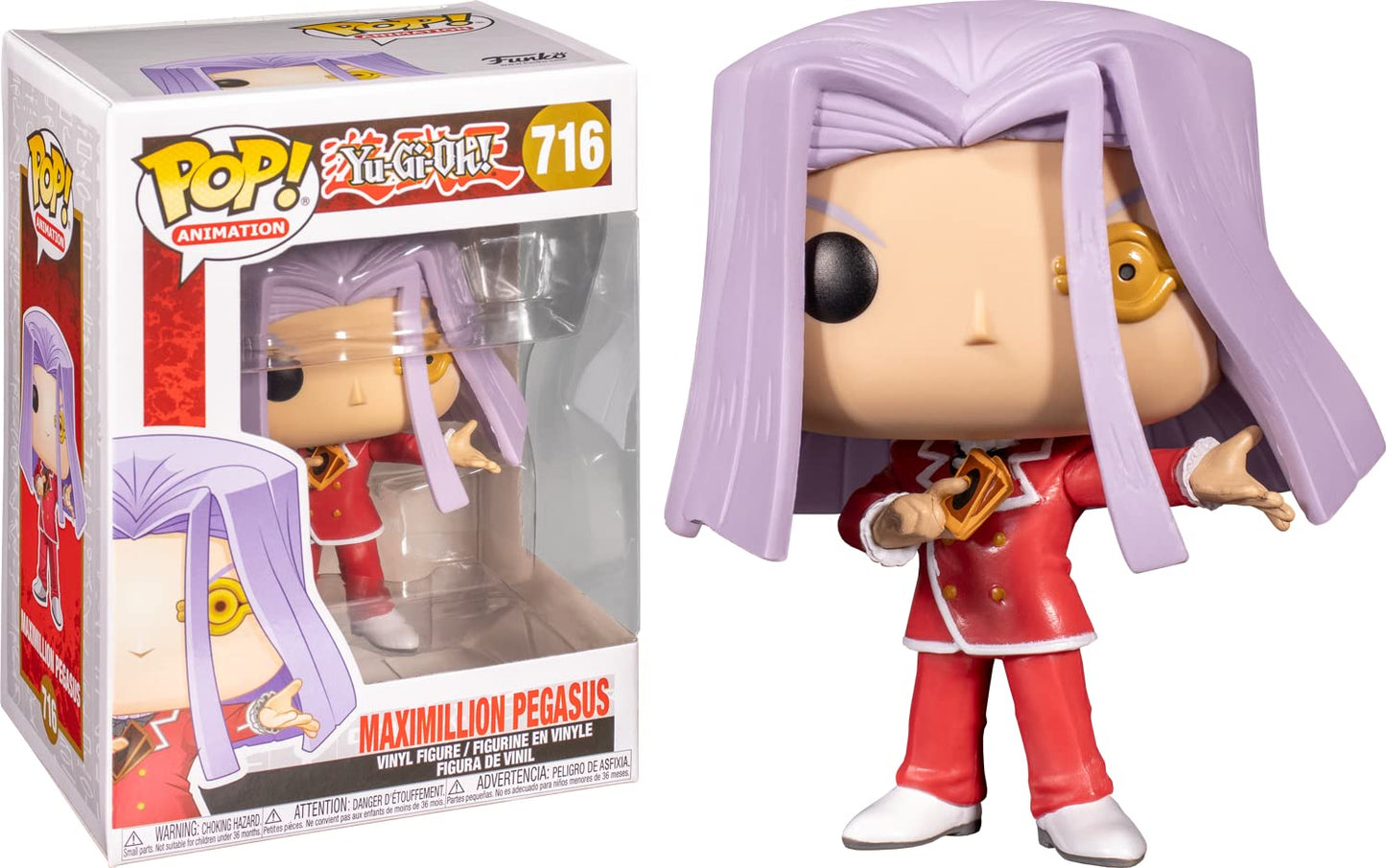 Funko Pop Yu-Gi-Oh! - Maximillion Pegasus Pop! Vinyl Figure (Bundled With Compatible Pop Box Protector Case), Multicolor, 3.75 I