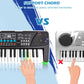 M Sanmersen Kids Piano Keyboard, Piano For Kids With Microphone Portable Electronic Keyboards For Beginners 37 Keys Musical Toy For 3/4/5/6/7 Year Old Girls Boys