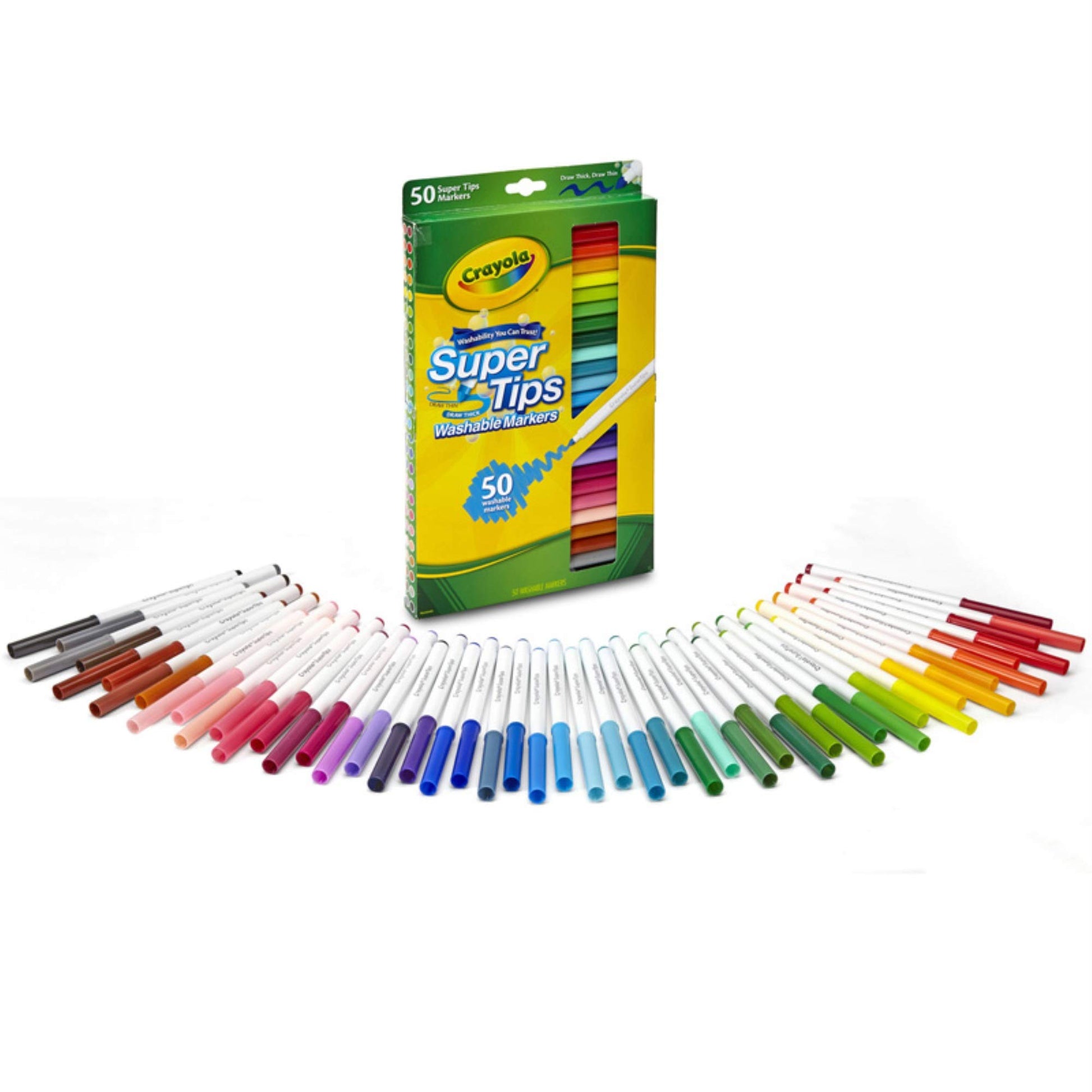 Crayola - 58-5050-E-000 - Loisir Cr  atif - 50 Feutres Lavables  Dessiner