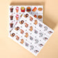 GRACIAS 2 Player Mahjong Block Set - 50 Premium Pink Tiles (30mm) with Animal & Food Patterns, Portable with Carry Bag