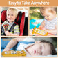 Baby Tv Remote Control Toy With Cute Crab Soft Silicone Cover Teething Toy, Realistic Baby Musical Remote Control Toy With Light & Sound, Educational Toys With 3 Language For 6M+Toddlers(Yellow)