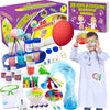 Unglinga 30 Experiments Science Kit For Kids With Lab Coat, Chemistry Set Stem Toys Birthday Gifts For Boys Girls, Scientist Costume Role Play Tools Educational Learning Set