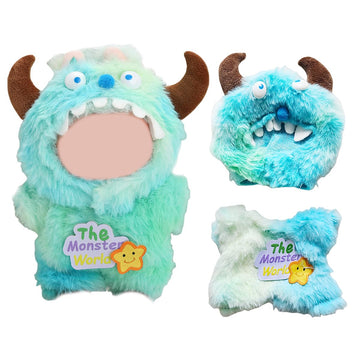 17cm Doll Clothes Set  enhanced Jeans & Knitted Sweater Outfit for 17cm 15cm Dolls  Cute Dress Up Fashion  No Doll Included (Monsters  17cm/15cm)