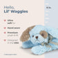 Bearington Baby Lil' Waggles Plush Blue Puppy Rattle - 8" Stuffed Animal