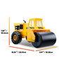 Basic Fun Tonka Steel Road Roller, Made of Real and Durable Steel, Yellow Demolition Toy with Realistic Operation, for Boys and