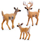 Restcloud Deer Figurines Cake Toppers, Deer Toys Figure, Small Woodland Animals Set Of 3