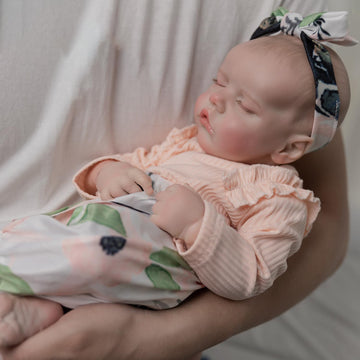 Dayoff Kids Reborn Baby Dolls,18 Inch Lifelike Realistic Newborn Doll,Soft Cloth Body Baby Dolls, The Best Christmas/Birthday'S Gift For Kids Age 3+ (Cloth Body)