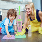 Kids Vacuum Cleaner Toy For Toddler, Pink Toy Vacuum Cleaner With Light & Realistic Sounds, Pretend Role Play Household House Ke