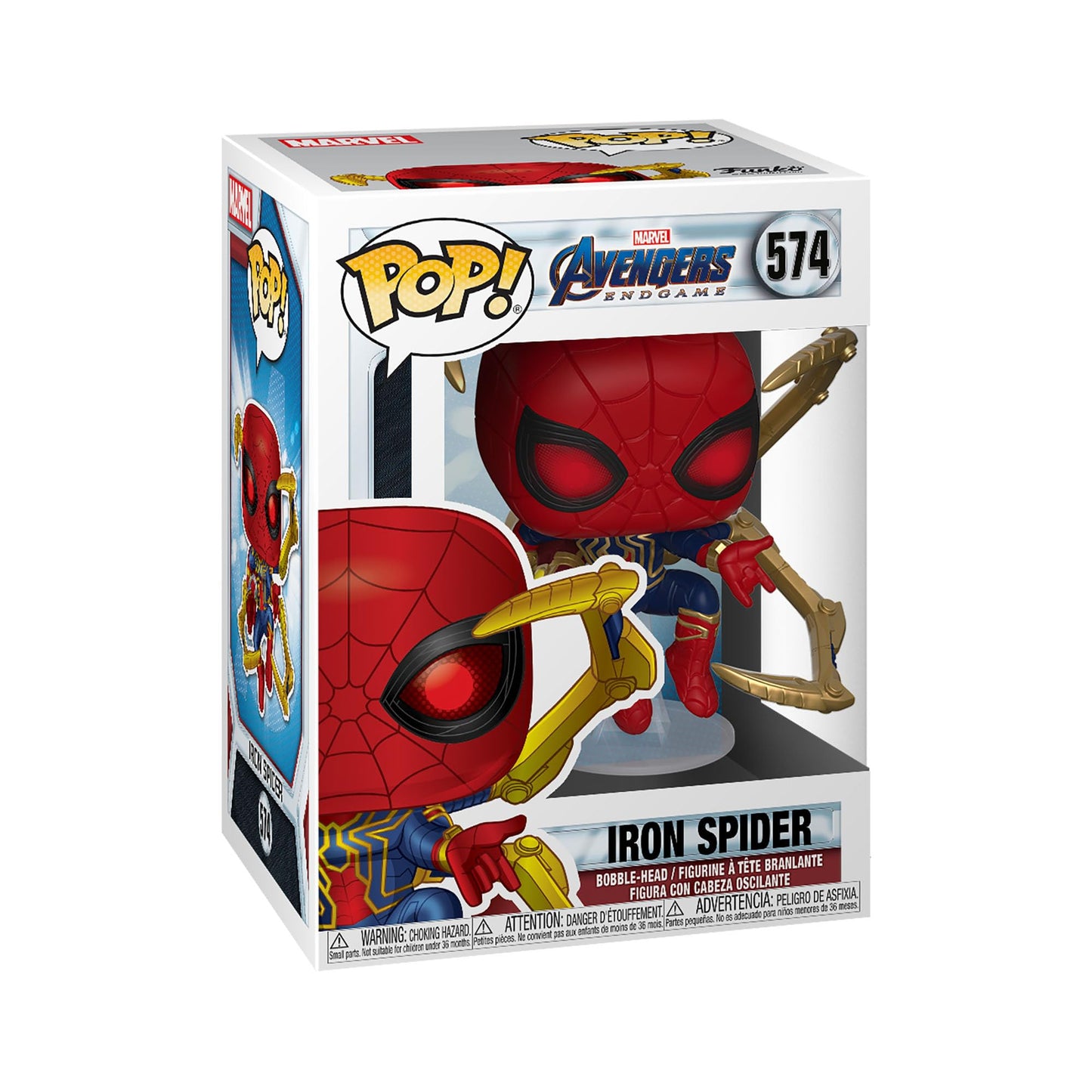 Funko Pop! Marvel Iron Spider with Nano Gauntlet - Vinyl Figure, Multicolor, US One-Size, Model 45138