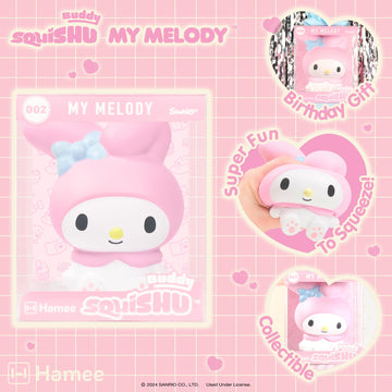 Hamee Sanrio Hello Kitty And Friends Jumbo Squishy Toy Slow Rising Cute Squishu Buddy Birthday Gift Bags, Party Favors, Gift Basket Filler, Stress Relief, Adorable, And Fun - My Melody