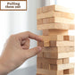 KS Tumbling Tower Game 72 Pieces Challenging Building Blocks Wood Stacking Balancing Backpacking Night Game for House Parties Ho
