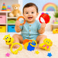 Kidzfun Baby Rattle Toy Set Of 5 | Bpa Free Newborn Rattle & Teether Toys | Infant Sensory Learning Toy | Colorful Hand Grip Mus