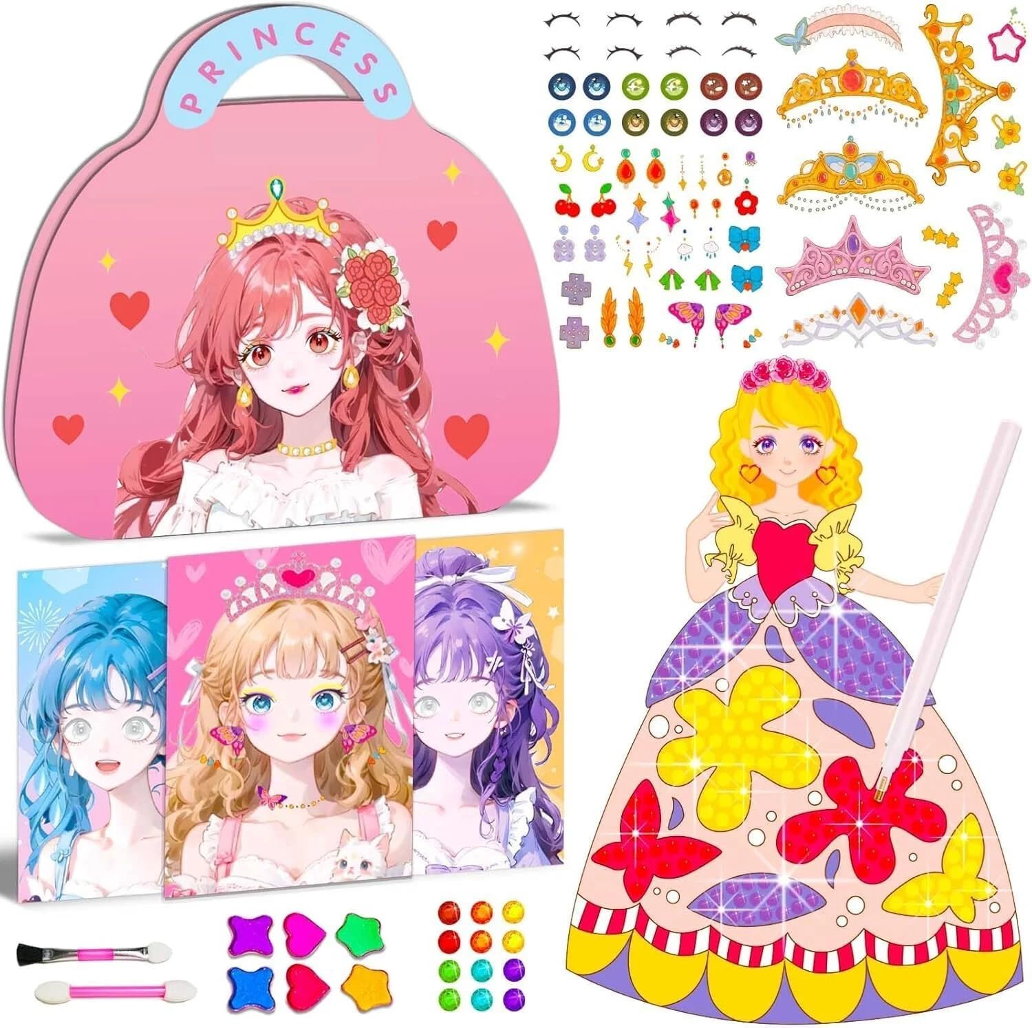Style Keepers Arts And Crafts For Kids Toys For Girls Age 4 5 6 Girl Birthday Presents: Creative Plane Activities Diy Princess M