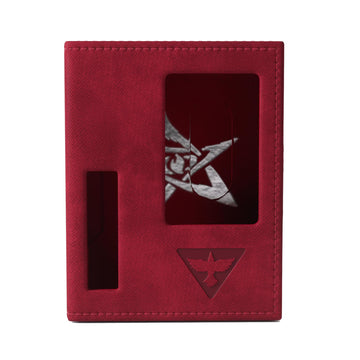 Gamegenic Arkham Horror Investigator Deck Tome - Premium Deck Box For Arkham Horror: The Card Game, Holds A Full Investigator Deck, Survivor - Red Color, Made