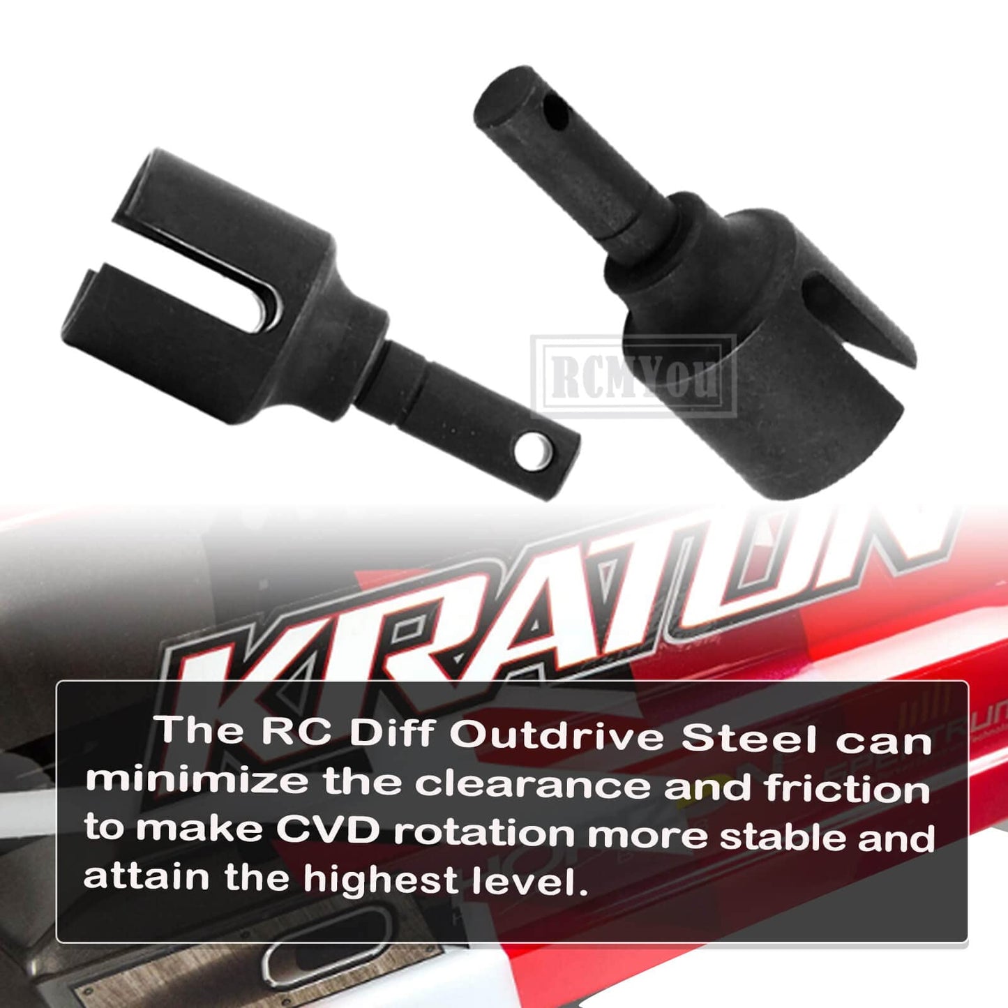 RCMYou Diff Outdrives Upgrades Part for 1/8 ARRMA Kraton Notorious Outcast Talion Typhon 6S BLX 4WD,1/7 Felony Infraction Mojave