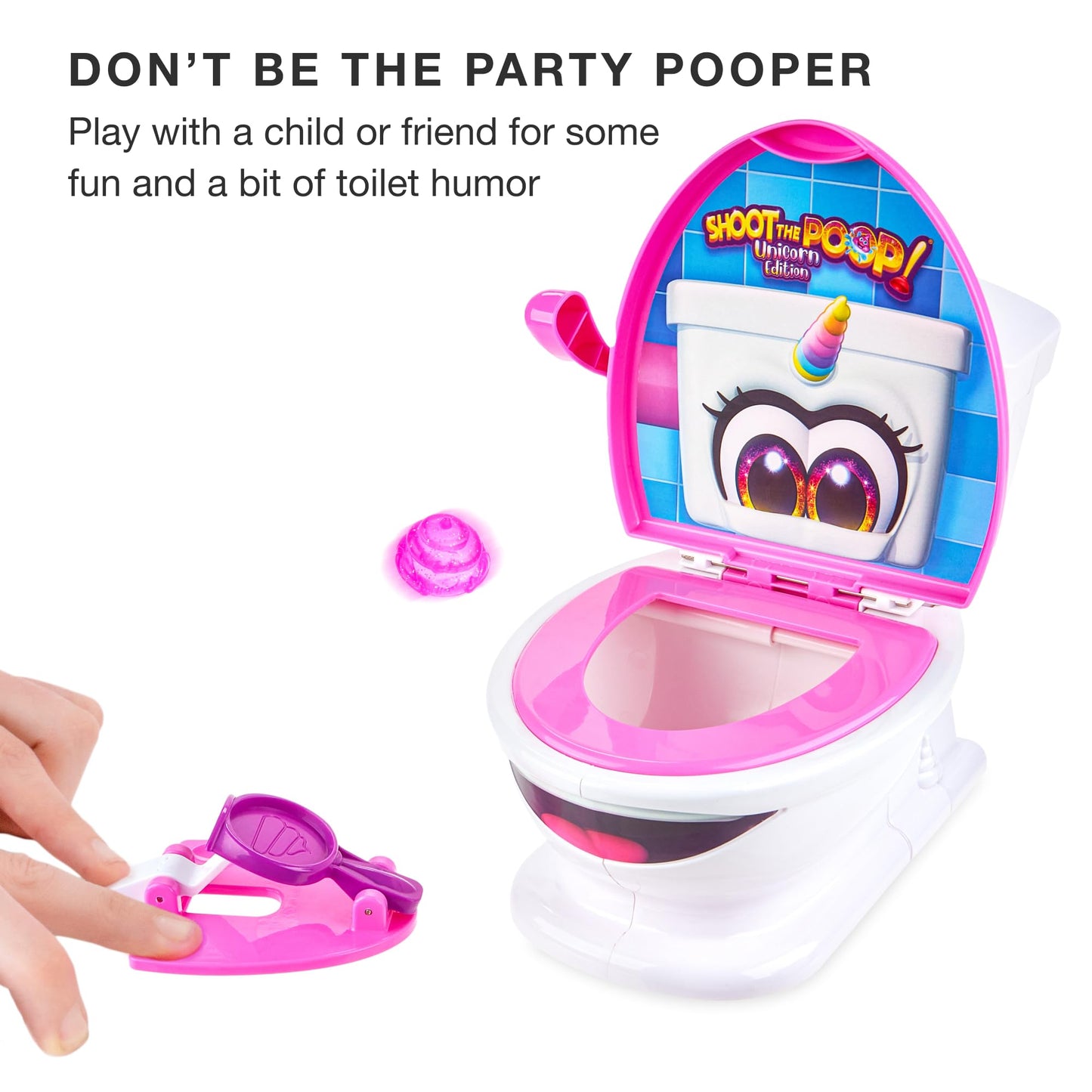 Brybelly Shoot The Poop Unicorn Edition - Sparkly Glitter Poops And All-New Voicelines - Funny Family Game