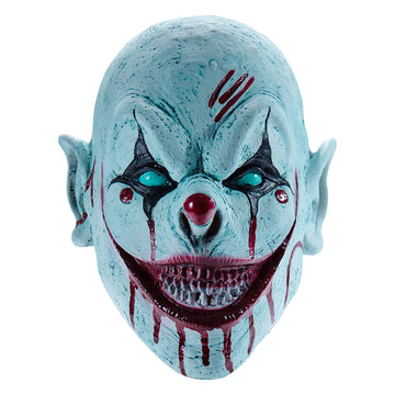 Stobbod Horror Clown Mask Scary Evil Killer Halloween Cosplay Mask Creepy Demon Masquerade Party Costume Accessories Full Head L
