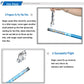 Impulls Unitech Toys Fun Fly Stick Magic Blue Levitation Wand Science Toys Electric Static Wand 10 Flying Shapes