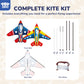 TOY Life 2Pack Kites for Kids Ages 4-8  Kite mature-themed  Easy to Fly Large Fighter Jet Kite for Outdoor Fun  Durable Ripstop Fabric with 300ft String  Perfect Beach & Park Toy for Boys & Girls