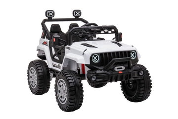 Dakott Kids Ride On Truck With Storage Space, 12V Children'S Electric Car With 2.4G Parental Remote Control, Music, Mp3 Player, Led Lights, Spring Suspension., Black