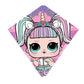 X Kites Skydiamond L.O.L. Surprise! Poly Diamond Kite, 23 Inches Tall