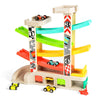 TOP BRIGHT Car Ramp Toy Set for Toddlers - Includes 4 Cars, Parking Lot & Gas Station, Plastic, 5 Car Ramps, Model TB-120402
