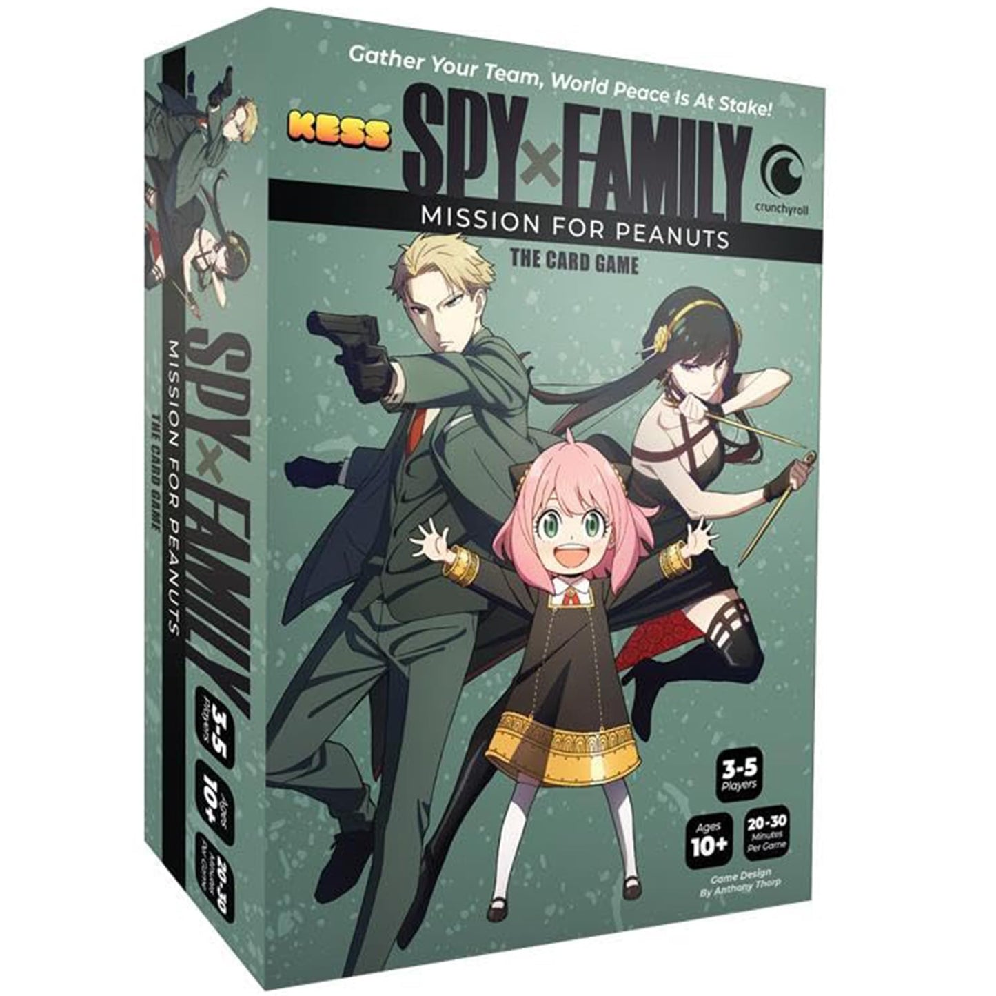 KESS Spy X Family Board Game for 3-5 Players, Ages 10+, Cardstock, Model 2759, Indoor Fun, 20-30 Min Playtime