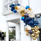 Bezente Navy Blue Balloons 18 Inch - 30 Pack Large Thick Blue Balloons Big Round Dark Blue Latex Balloons For Birthday Baby Show