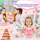 Prewplam Axolotl Plush Toy - 8" Pink Singing & Glowing Stuffed Animal, Birthday Gift for Kids, Model CGZ-SRRY-D