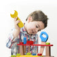 SainSmart Jr. Wooden Bench Wooden Workbench with Tools for Toddlers, Kids Creative Wooden Building Set Construction Toy for 3+ Y