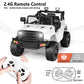 Kinder King 12V Kids Ride on Car Truck, Battery Powered Electric SUV w/ 2.4G Remote Control, Spring Suspension, 3 Speeds, 2 Moto