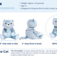 Hugimals Frankie The Cat 4.5 Lb Heavy Cute Weighted Comfort Plush Large Unscented Self Care Stuffed Animal For All Ages - Kids, Teens And Adults