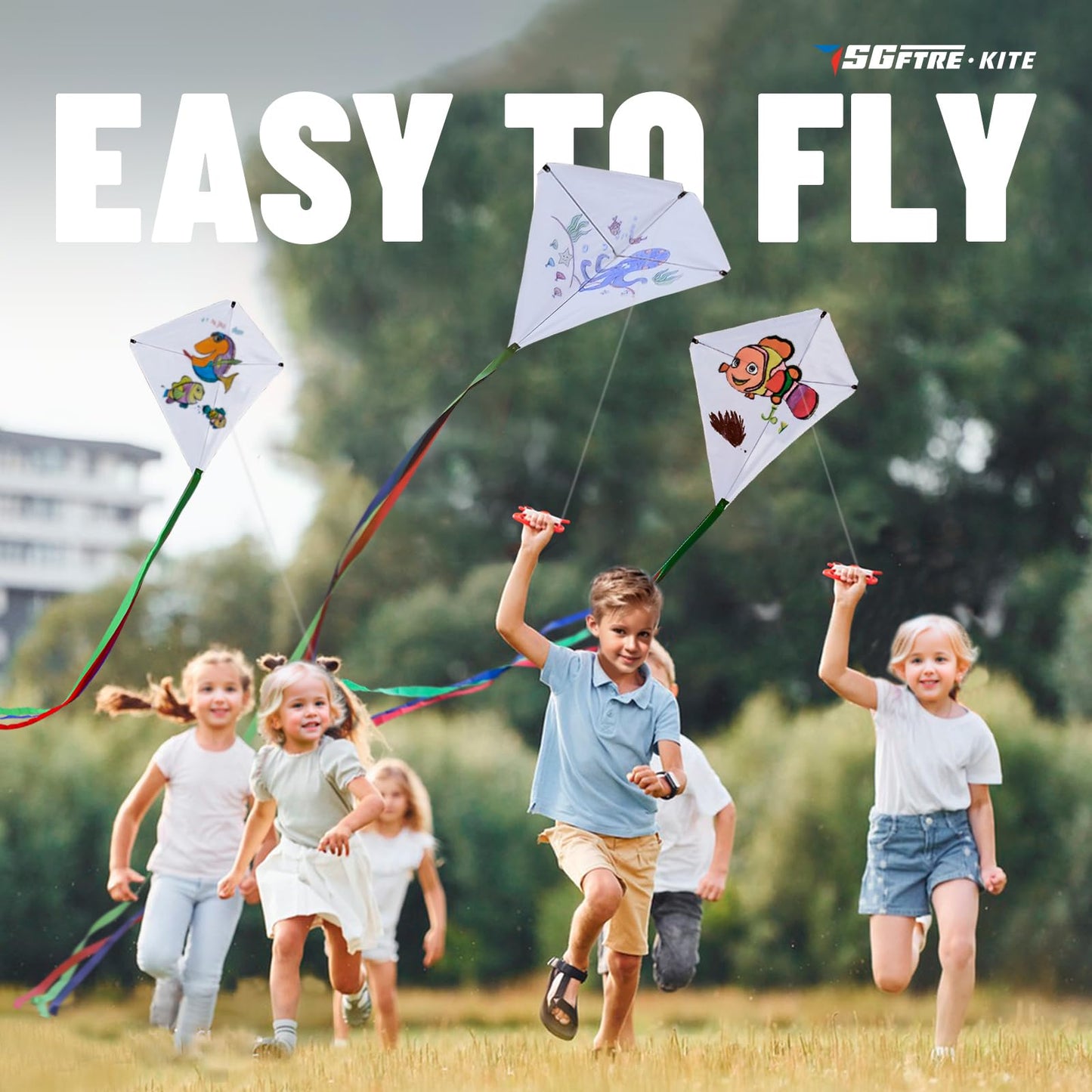 Diy Kite Making Kits For Boys And Girls, Extremely Easy To Fly Kite,Kites Gifts For Kids, Party Gift Bags, Art And Charity Day T