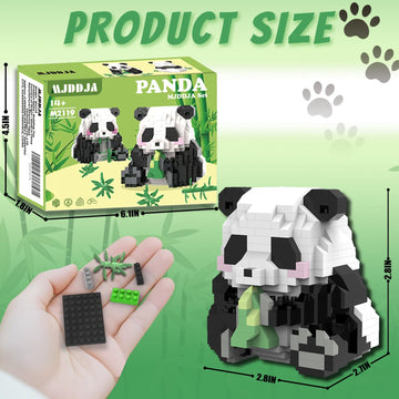 Mjddja Mini Panda Building Blocks, 2 In 1, Party Favors- Micro Blocks Panda Toy For Kids 12 13 14 15 16+, Mini Blocks Building S