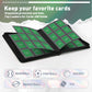 Toploader Binder Trading Card Binder Storage Hold up 288 Cards 9-Pocket Top Loader Binder with Sleeves for 3x4 Rigid Toploaders Hard Cases (9Deep Green)