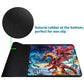 RWUTYTIUL Flaming Dragon Card Playmat 24 X 14 Inch with Tube Bag, Card Gameplay Board with Zones Commander Deck MTG RPG CCG TCG